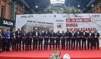 7. Bursa Blok Mermer Fuarı Kapılarını Açtı