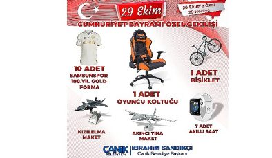 Canik’ten Cumhuriyetin 100 Yılına Özel İkramlar