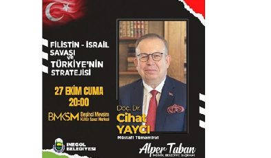 Cihat Yaycı Filistin-İsrail Savaşını İnegöl’de Anlatacak