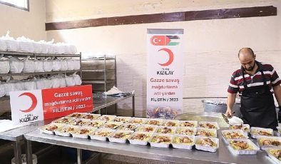 Kızılay’ın Gazze’deki Aşevi Tekrar Yemek Çıkarmaya Başladı