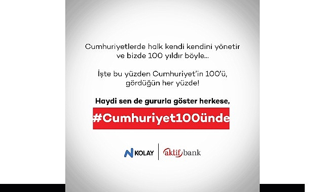 “Sen de gururla göster herkese, #Cumhuriyet100ünde