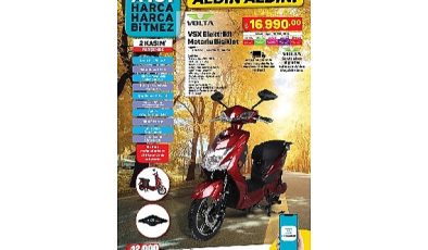 A101 Kasım Ayına Elektrikli Bisikletle Merhaba Diyor