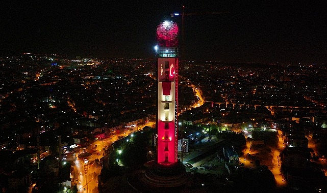 Atatürk Ankara Cumhuriyet Kulesi’nde 100. Yıla özel mükemmel ışıklandırma