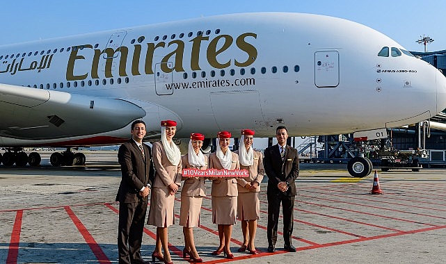 Emirates, Milano – New York direkt uçuş hizmetinin başarılarla dolu 10. yılını kutluyor