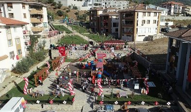 Lider Ceritoğlu Sengel100. Yıl Parkını ve Seyir Terasını çocuklarla birlikte açtı