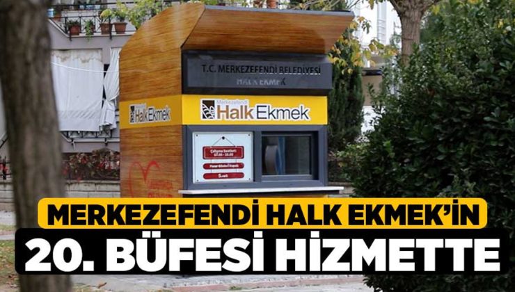 Halk Ekmek’in 20. Büfesi Hizmette