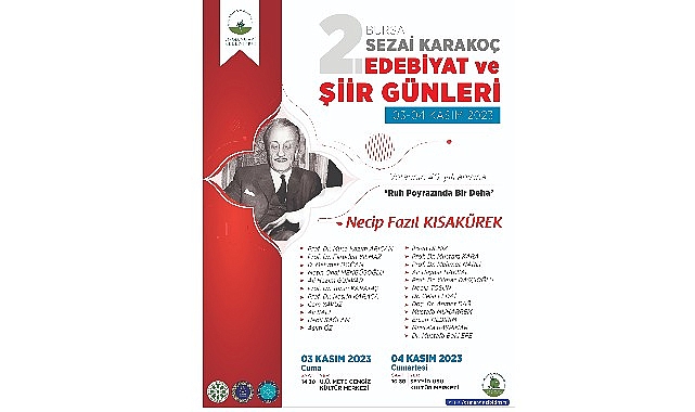 Necip Fazıl Kısakürek Osmangazi’de anılacak