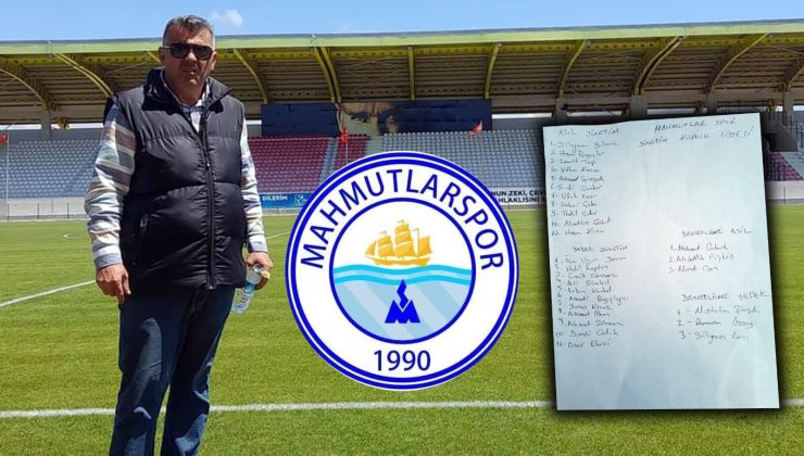 Mahmutlarspor’da olaylı genel kurul! Yeni Başkan Süleyman Yılmaz